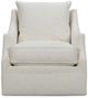 Robin Bruce Kara White Swivel Glider Chair-1