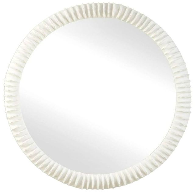 Uttermost® Akiko White Round Mirror-0
