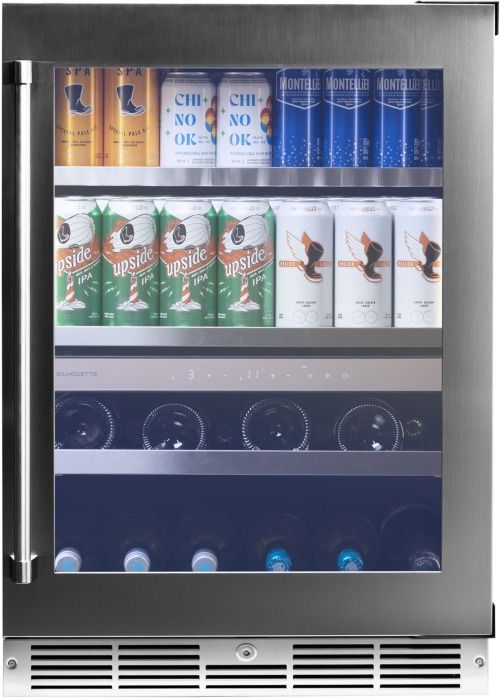 Silhouette Pro Gen 3 24" 4.8 Cu. Ft. Stainless Steel Built In Wine and Beverage Center-2