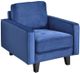 Mazin Furniture Toulouse Blue Upholstered Accent Chair-0