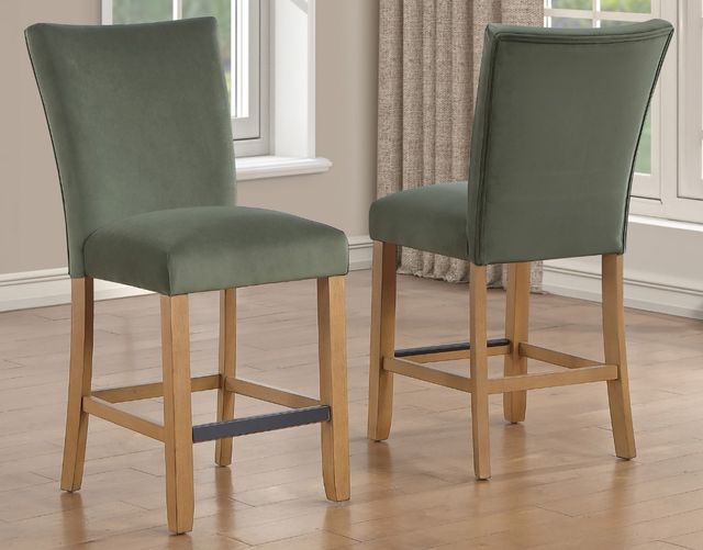 Steve Silver Co. Artemis Green/Sand Counter Stool-1