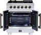 FORNO® Capriasca Series Alta Qualita 30" White Pro Style Gas Range-3
