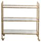 A & B Home Antique Gold Cart-1