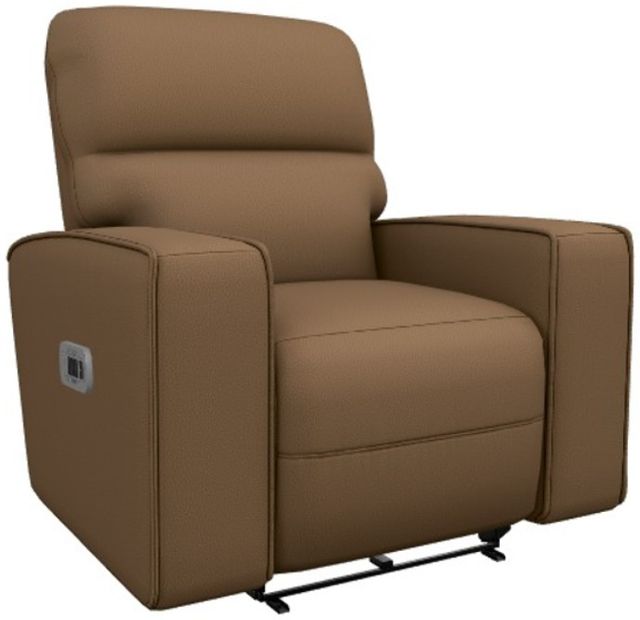 La-Z-Boy® Maddox Camel Fabric Power Wall Recliner with Headrest and Lumbar-0