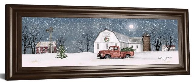 Classy Art Winter On The Farm by Billy Jacobs Wall Art-0