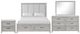 New Classic® Home Furnishings Fiona 4-Piece Mist Gray King Panel Bedroom Set-0