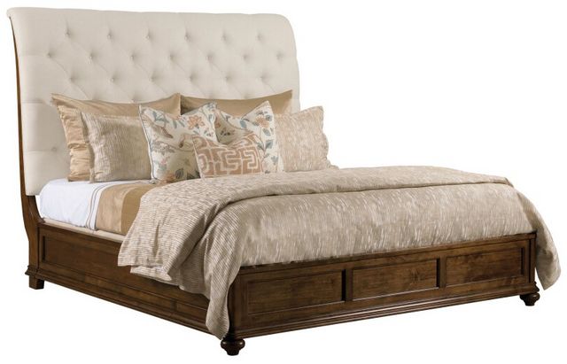 Kincaid® Commonwealth Herndon Brown/White Queen Upholstered Panel Bed