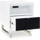 Signature Design by Ashley® Gardoni Black/White Chairside End Table-1
