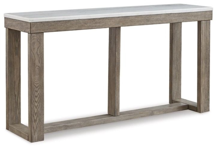 Loyaska Sofa Table - Brown/Ivory Loyaska Sofa Table - Brown/Ivory