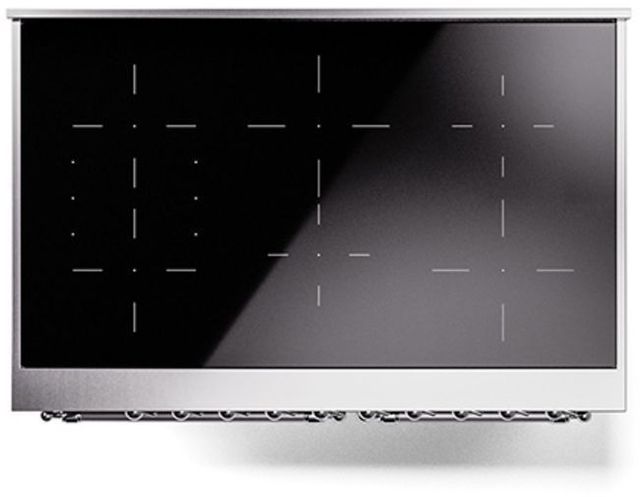 Ilve® Nostalgie II Series 40" Blue Grey Pro Style Induction Range-2