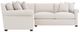 Bernhardt Barnes Bernhardt Living 3-Piece White L-Shape Sectional-0