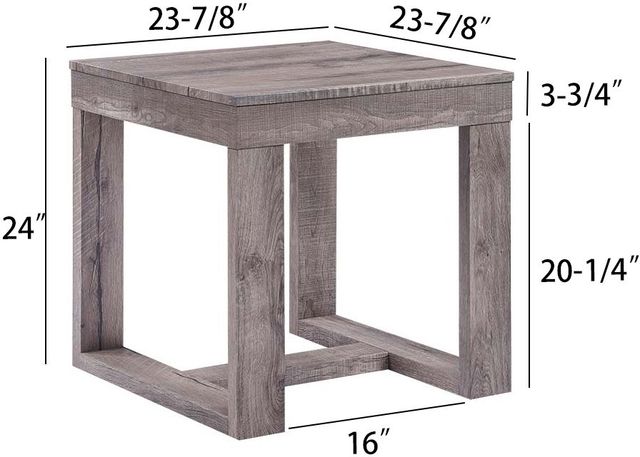 Crown Mark Knott Brown End Table-2