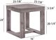 Crown Mark Knott Brown End Table-2