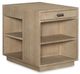 Century® Customizable Mesa Barlett Blonde Cerused Side Table -0
