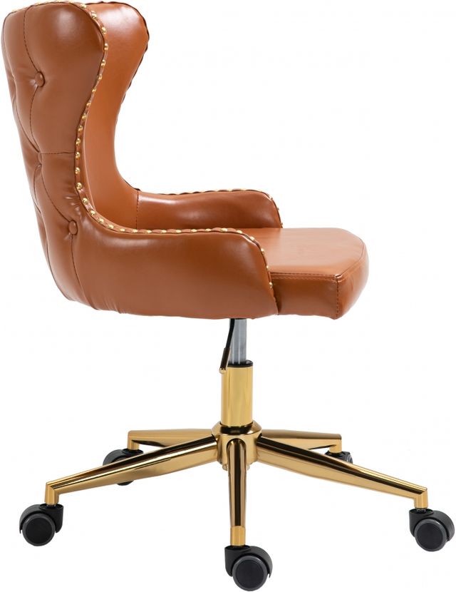 Meridian Furniture Hendrix Cognac Vegan Leather Office Chair-2