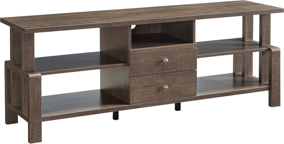 Brassex Inc. Walnut Oak 60'' TV Stand 