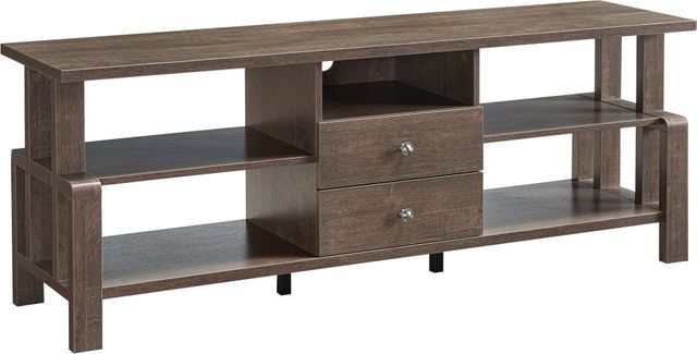 Brassex Inc. Walnut Oak 60'' TV Stand -0