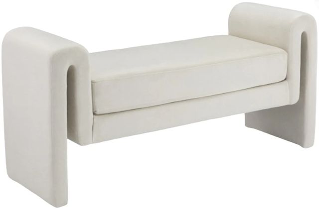 Meridian Furniture Sloan Cream 51" Bench-0