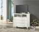 Mazin Furniture Meghan White Youth Media Chest-3