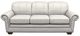 La-Z-Boy® Mackenzie Ivory Leather Queen Sleeper Sofa-1