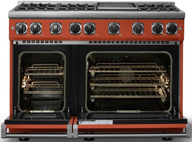 Viking® 7 Series 48" Spiced Cider Pro Style Gas Range with Griddle-1