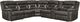 Signature Design by Ashley® Kincord 4-Piece Midnight Curved Power Reclining Sectional -0