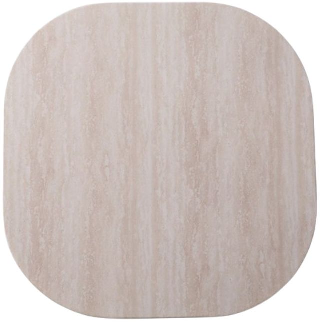 Signature Design by Ashley® Dolan Creek Beige Aluminum Outdoor End Table with Brown Base-2