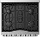 Viking® 3 Series 30" Squall Propane Pro Style Gas Range-1