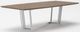 VIG Furniture Modrest Gilroy Stainless Steel/Walnut Dining Table-1