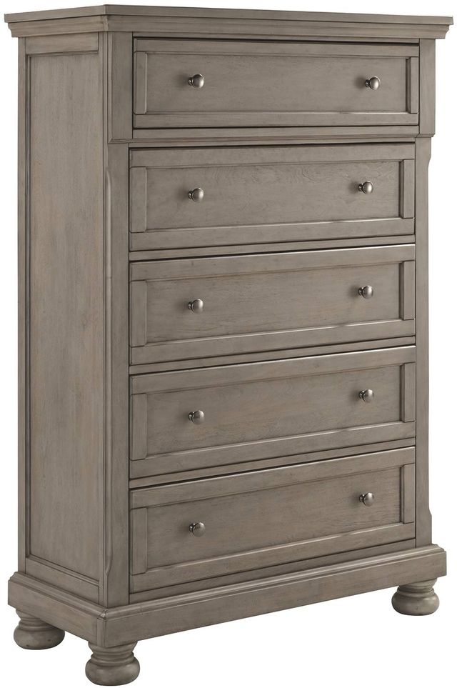 Signature Design by Ashley® Lettner 6-Piece Light Gray King Panel Bed Set-3