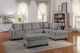 Mazin Furniture Emilio Taupe Ottoman-3