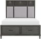 Homelegance® Wittenberry Gray King Upholstered Platform Bed-2