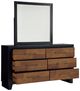 Benchcraft® Kraeburn Black/Brown Dresser and Mirror-1