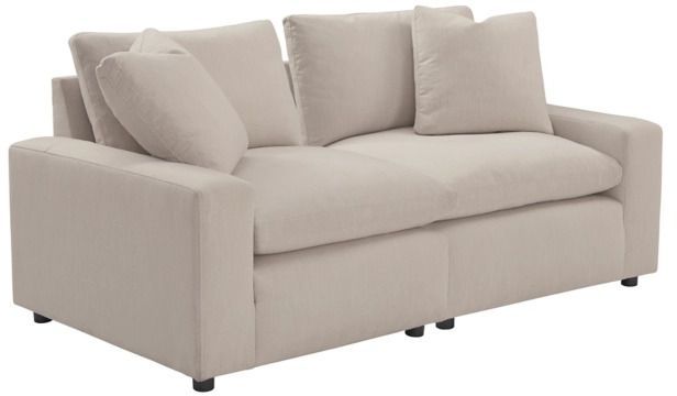 Signature Design by Ashley® Savesto 2-Piece Ivory Sectional Loveseat-0