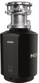 Moen® GX Series 0.75 HP Batch Feed Black Garbage Disposal-0