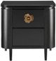 Currey & Company Briallen Caviar Black Nightstand-0