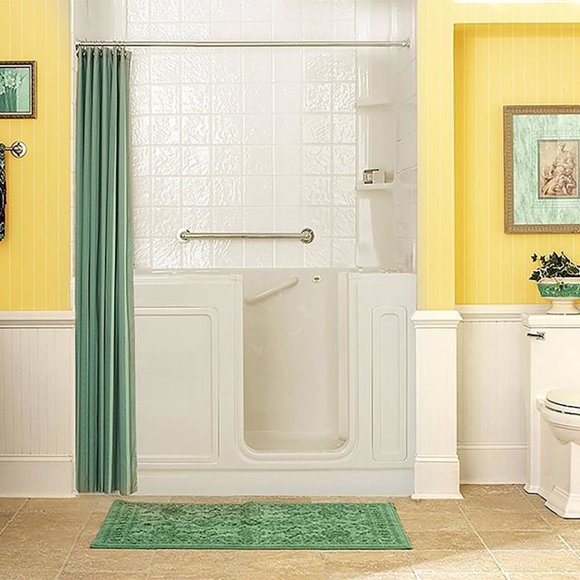 American Standard Luxury Series Linen Alcove Walk-In Whirlpool Bathtub-3