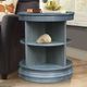 John Thomas Furniture® Destinations Library Heather Gray Round End Table-2