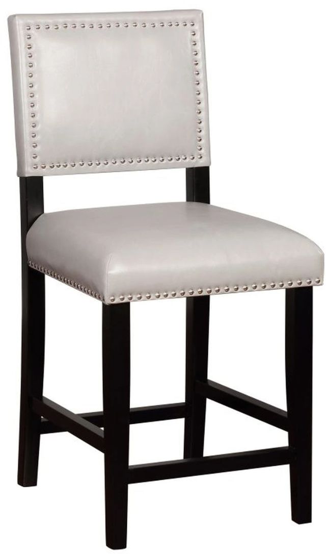 Linon Brook Black/Dove Gray Bar Stool-0