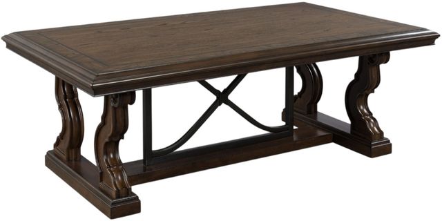 Signature Design by Ashley® Maylee Dark Brown Rectangular Cocktail Table-0