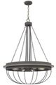 Cal® Lighting & Accessories Nixa Dove Grey Chandelier-0