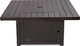 Napoleon St. Tropez Patioflame® Bronze Outdoor Propane Gas Firepit Square Propane Gas Table-1