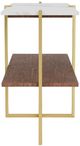 Riverside Furniture Everly Fresh Walnut Console Table with Gold Base-2