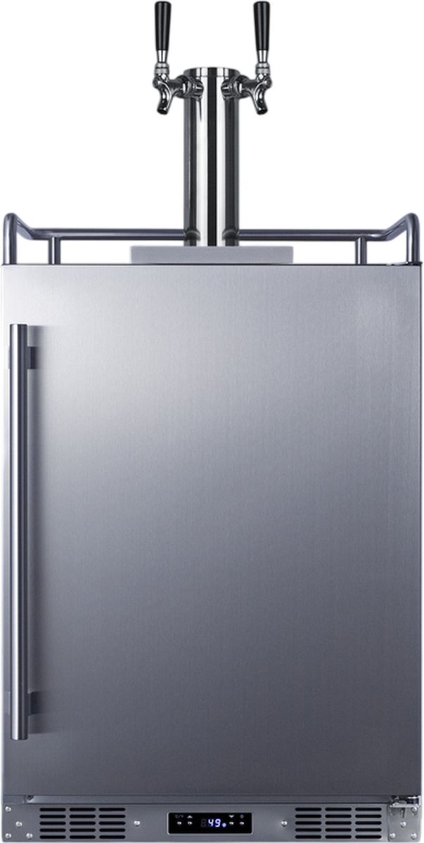 Summit® 24" 5.6 Cu.Ft Stainless Steel Built In Outdoor Beer and Wine Kegerator-0