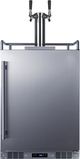 Summit® 24" 5.6 Cu.Ft Stainless Steel Built In Outdoor Beer and Wine Kegerator-0
