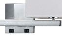 Cal® Lighting & Accessories Brushed Steel Wall Lamp-1