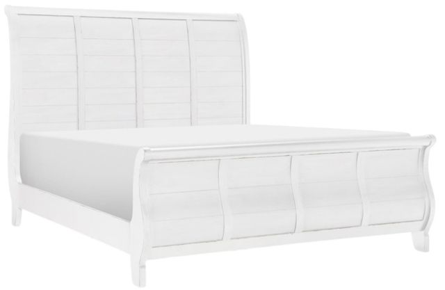 Legacy Classic Vintage Market Picket Fence Queen Sleigh Bed-0