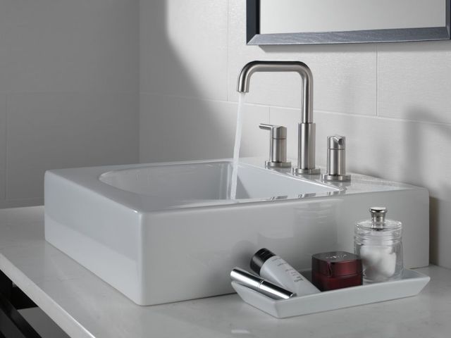 Delta Nicoli® Stainless 8" 2-Handle Widespread Bathroom Faucet-1