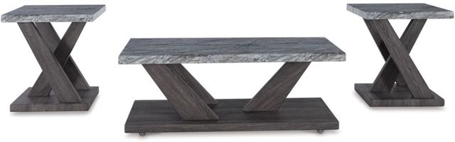 Signature Design by Ashley® Bensonale 3-Piece Brown/Gray Table Set-1