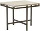Hammary® East Park White Rectangular End Table with Gunmetal Base-0